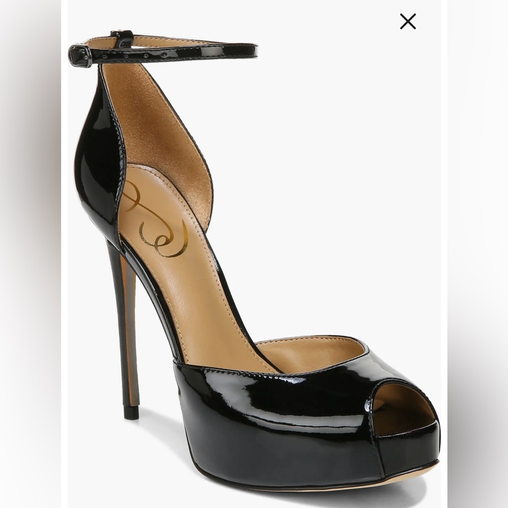 Sam Edelman Black Patent Leather Heels